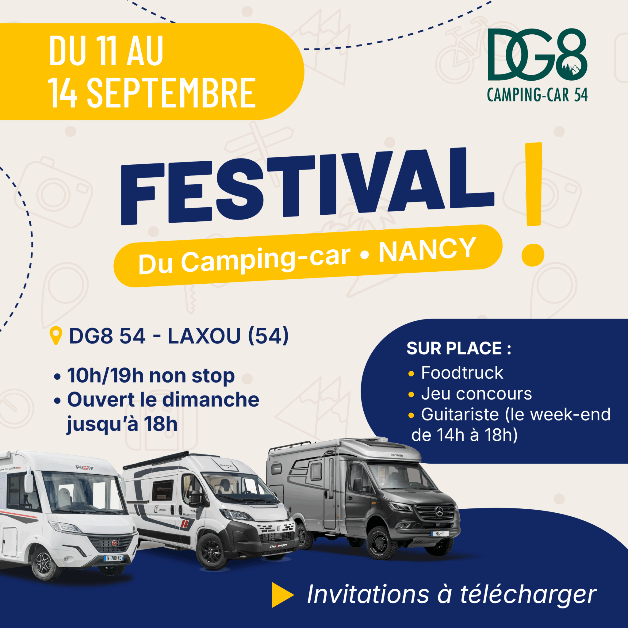 Affiche du Festival du Camping-car de Nancy